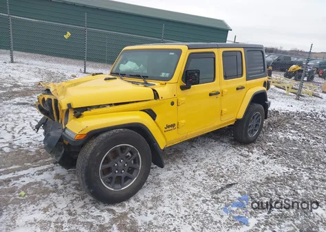 2021 Jeep Wrangler Unlimited 80Th Anniversary 4X4 из США, поврежденный, VIN 1C4HJXDN2MW569384